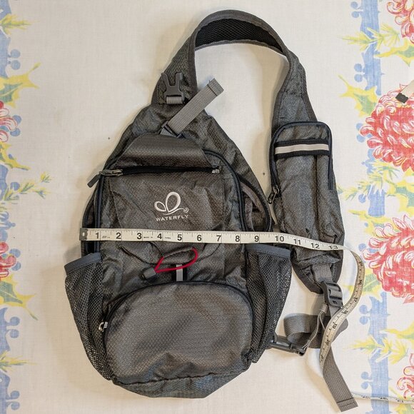 WATERFLY Crossbody Sling Backpack Gray - Picture 10 of 10